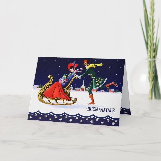 Buon Natale. Christmas Card in Italian (Front)