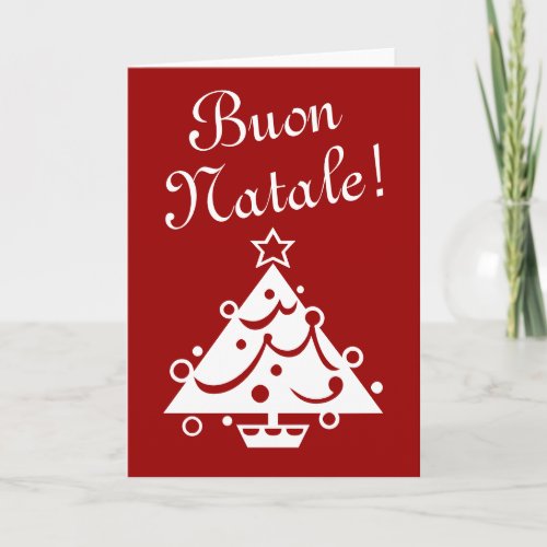 Buon Natale Christmas card  Italian xmas greeting