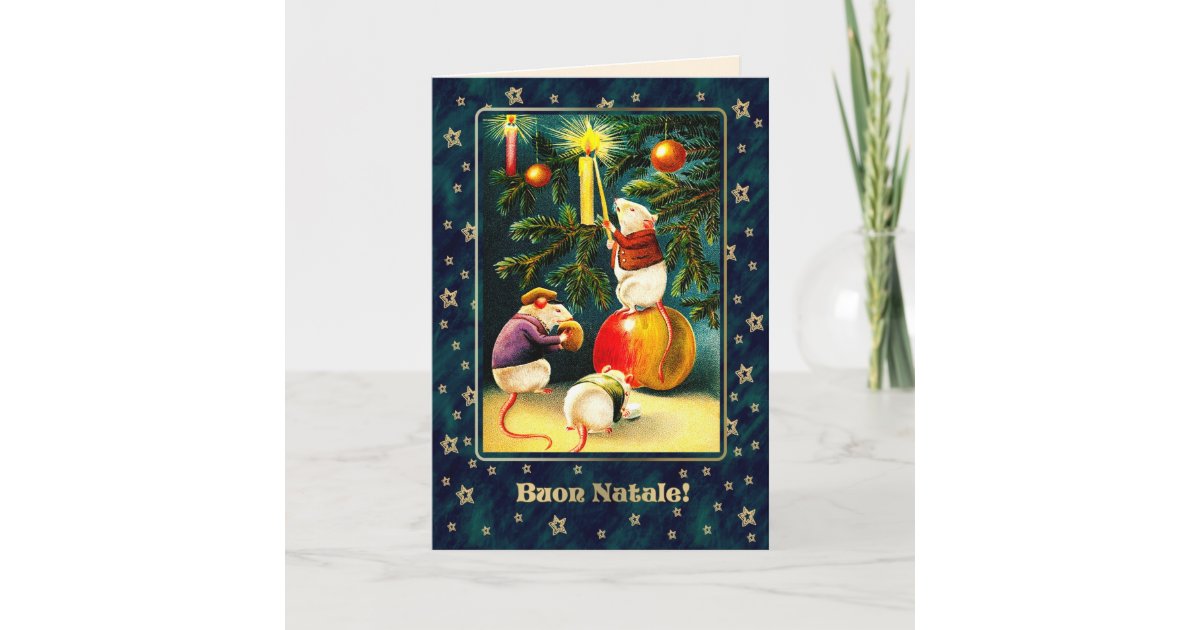 Buon Natale. Christmas Cards in Italian | Zazzle