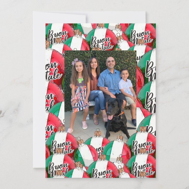 Buon Natale Christmas Greeting Postcard (Front)
