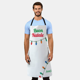 Buon Natale Christmas Lights apron