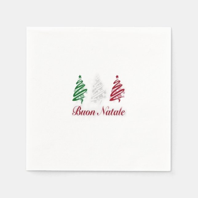 Buon Natale Christmas Napkins (Front)