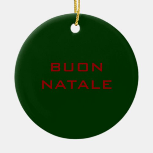 BUON NATALE CHRISTMAS ORNAMENT