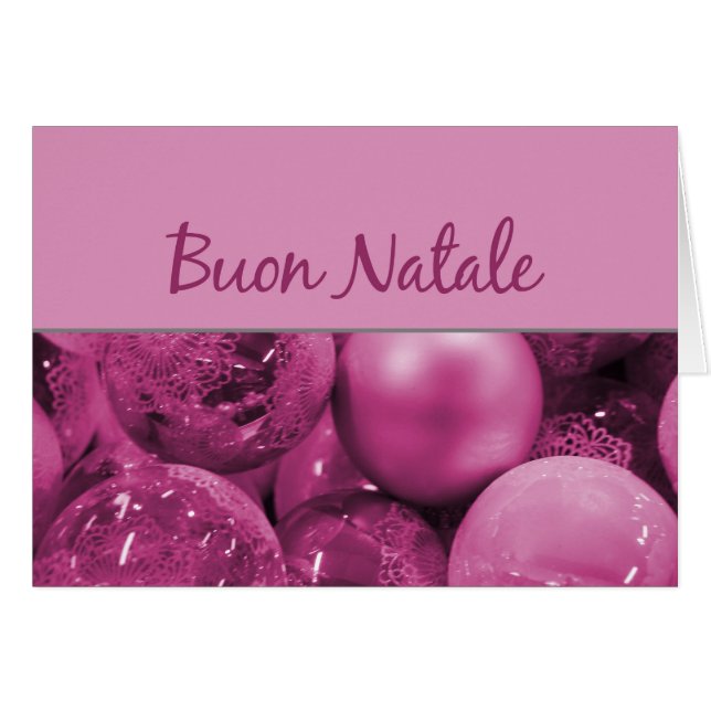 Buon Natale  Christmas Ornaments Cards (Front Horizontal)