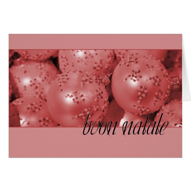 Buon Natale  Christmas Ornaments Cards (Front Horizontal)