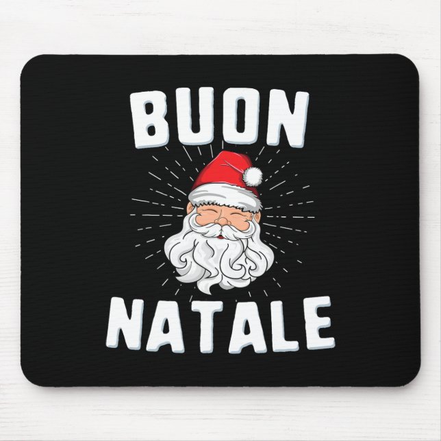 Buon natale christmasitaly italian santa babbo  mouse pad (Front)
