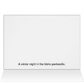 Buon Natale - Cold Night In Idaho Cards (Inside Horizontal (Top))