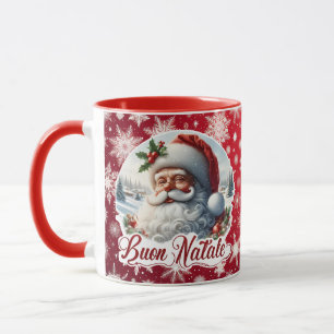 Buon Natale con Babbo Natale Italian  Mug