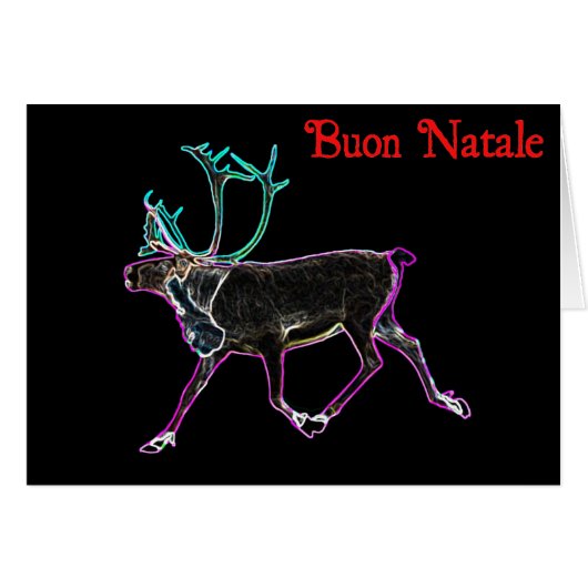 Buon Natale - Electric Caribou Cards (Front Horizontal)