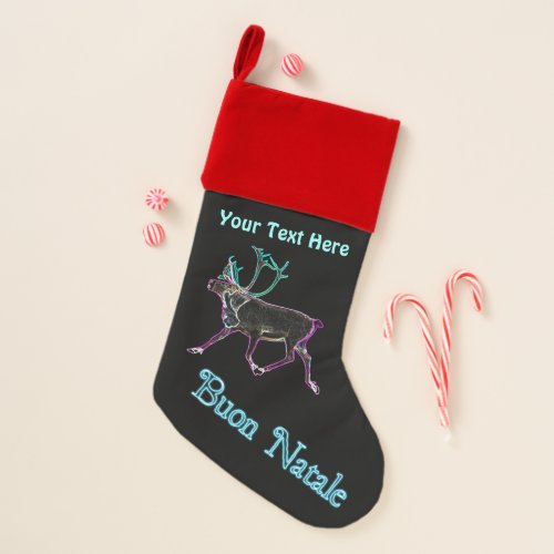 Buon Natale _ Electric Caribou Christmas Stocking