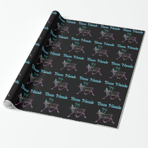 Buon Natale - Electric Caribou Wrapping Paper