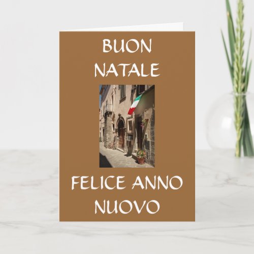 BUON NATALE FELICE ANNO NUOVO HOLIDAY CARD