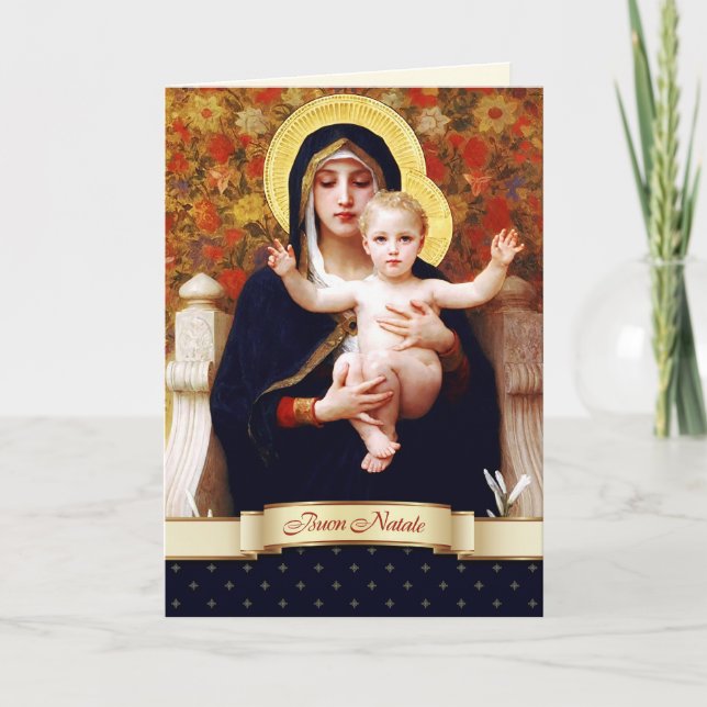 Buon Natale. Fine Art Christmas Card in Italian (Front)