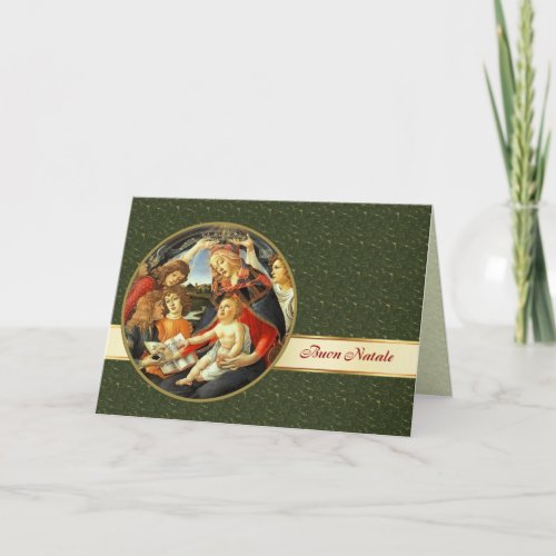 Buon Natale Fine Art Christmas Card in Italian