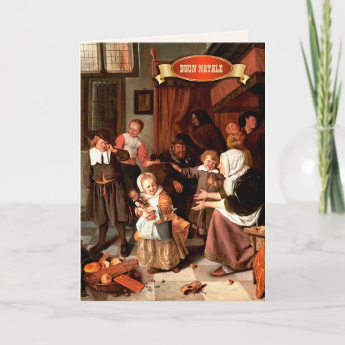 Buon Natale Fine Art Christmas Card in Italian