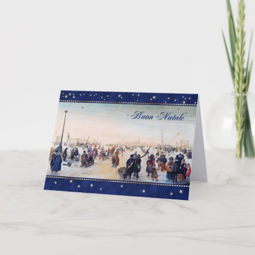 Buon Natale Fine Art Christmas Card in Italian