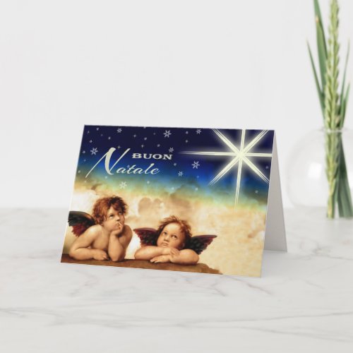 Buon Natale Fine Art Christmas Card in Italian