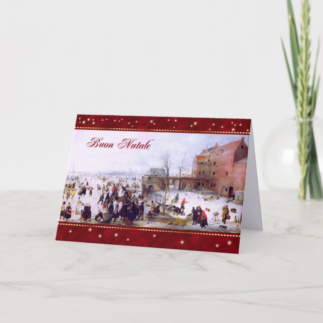 Buon Natale. Fine Art Christmas Card in Italian (Front)