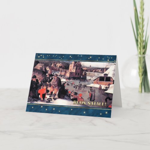 Buon Natale Fine Art Christmas Card in Italian