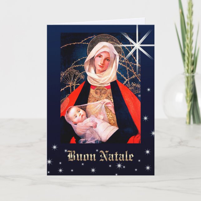 Buon Natale. Fine Art Christmas Card in Italian (Front)