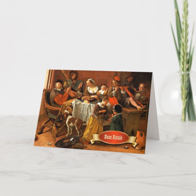 Buon Natale. Fine Art Christmas Card in Italian (Front)