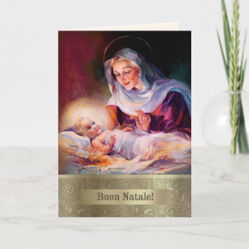 Buon Natale Fine Art Christmas Card in Italian