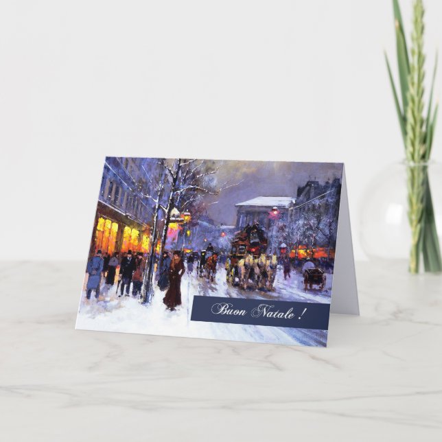 Buon Natale.  Fine Art Christmas Cards in Italian (Front)