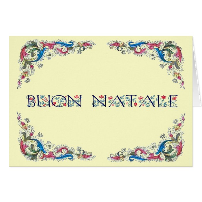 Buon natale   Florencia design Greeting Cards