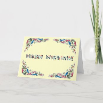 Buon Natale - Florencia Design Holiday Card by cmartinelli at Zazzle