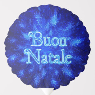 Buon Natale - Fractal Snowburst Balloon