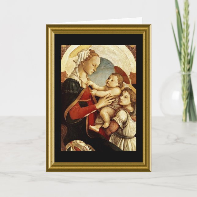 Buon natale - Hail Mary in Italian Holiday Card (Front)