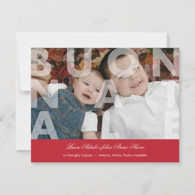 Buon Natale Holiday Card (Front)