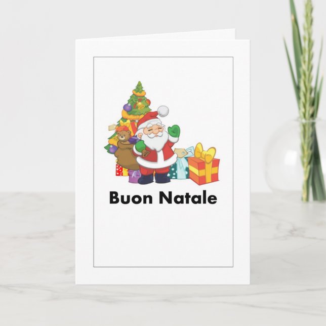 Buon Natale in Italian Holiday Card (Front)