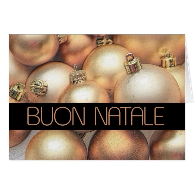 Buon Natale - Italian Christmas Card (Front Horizontal)