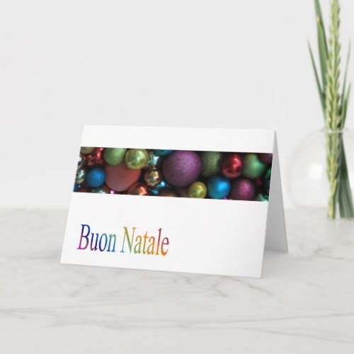 Buon Natale Italian Christmas Card