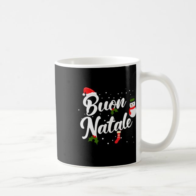 Buon natale italian christmas  coffee mug (Right)