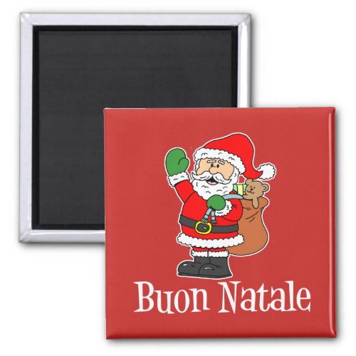 Buon Natale Italian Christmas Santa Magnet
