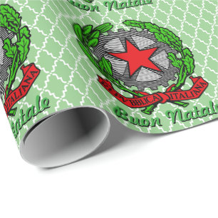 Buon Natale Italian Christmas Wrapping Paper
