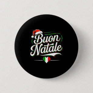 Buon Natale Italian Family Christmas Italy Pride H Button