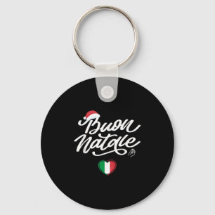Buon Natale Italian Family Christmas, Italy Pride Keychain