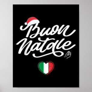 Buon Natale Italian Family Christmas, Italy Pride Poster