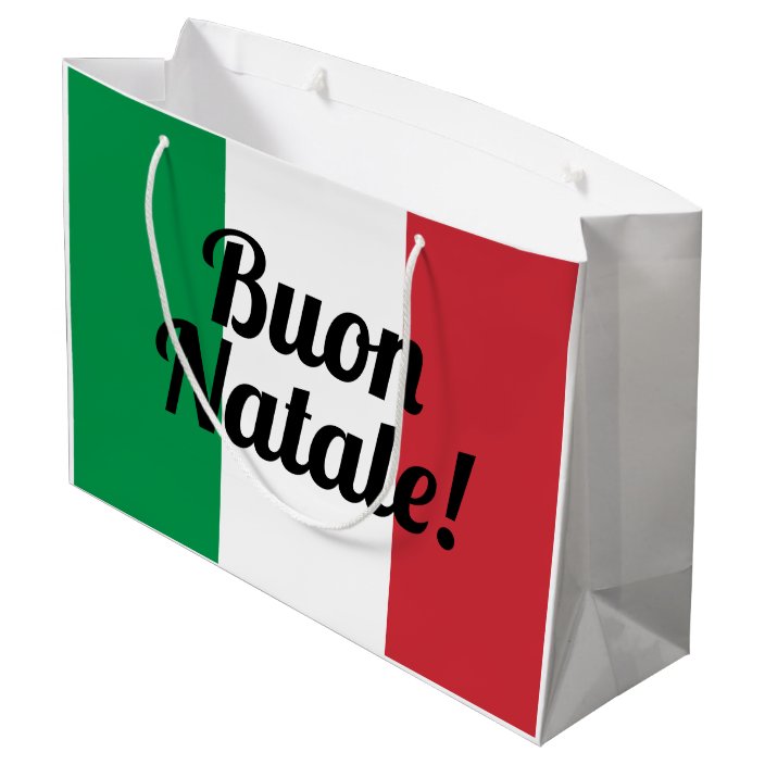 Buon Natale Yard Sign.Buon Natale Italian Flag Merry Christmas Gift Bags Zazzle Com