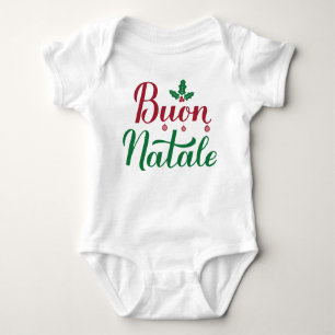 Buon Natale Italian Merry Christmas  Baby Bodysuit