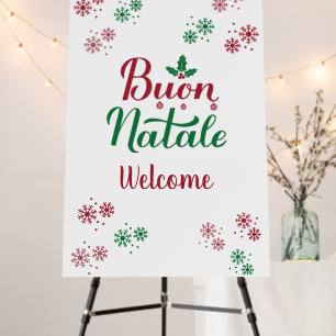 Buon Natale Italian Merry Christmas Foam Board