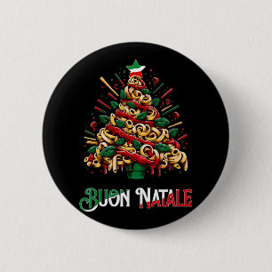 Buon natale italian pasta christmas tree xmas for button