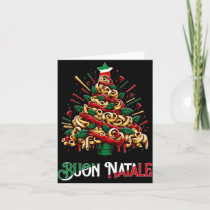 Buon natale italian pasta christmas tree xmas for  card