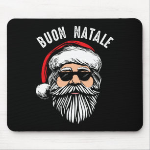 Buon natale italian santa claus babbo funny christ mouse pad