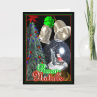 Buon Natale Italian Santa Merry Christmas card