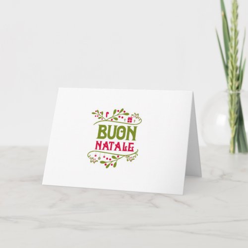 BUON NATALE MERRY CHRISTMAS FAMILYFRIENDS CARD