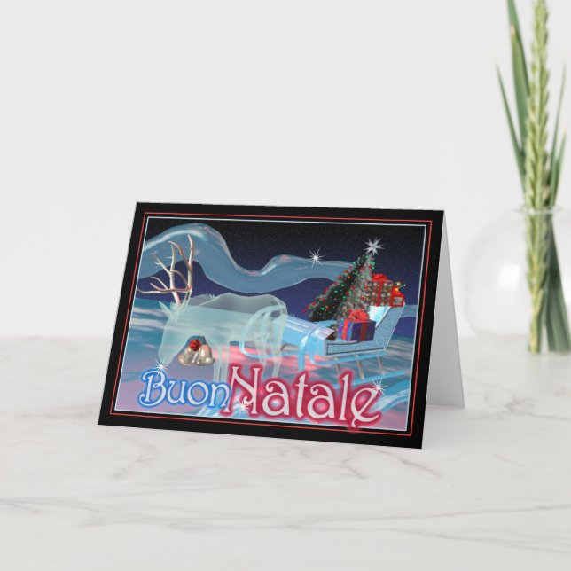 Buon Natale  -Merry Christmas Holiday Card (Front)
